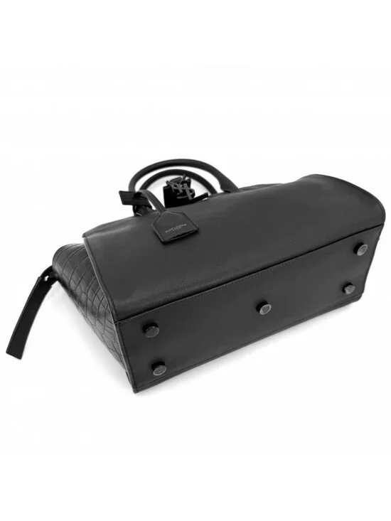 Saint Laurent Paris 2-Way Baby Downtown Cabas Shoulder Bag Crossbody Ysllogo - Picture 3 of 7